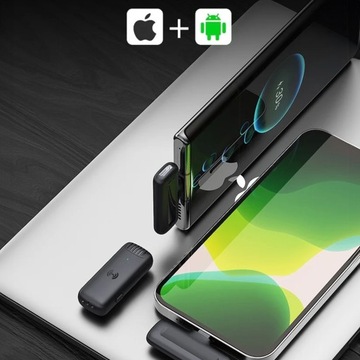 ПРИВЯЗНОЙ МИКРОФОН ДЛЯ IPHONE SAMSUNG БЕСПРОВОДНОЙ ANDROID USB LIGHTNING
