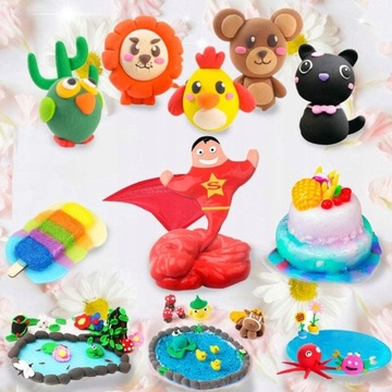 БОЛЬШОЙ НАБОР SLIME ДЛЯ ИЗГОТОВЛЕНИЯ ПЛАСТИКОВОГО СЛАЙМА + АКСЕССУАРЫ XXL