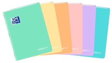 ZESZYT OXFORD EASYBOOK PASTEL A4 60 KARTEK KRATKA Z MARGINESEM 3 w 1