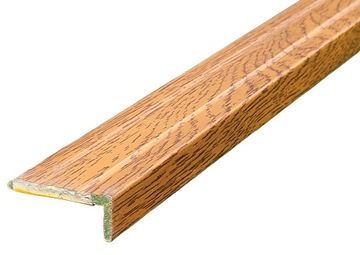 КЛЕЕННАЯ Лестничная Полоса A31 | Алюминий ЗОЛОТОЙ ДУБ 25х10мм | 90 см