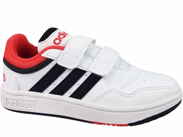 ADIDAS HOOPS 3.0 CF C H03863 ДЕТСКИЕ БЕЛЫЕ КРОССОВКИ НА ЛИПУЧКЕ
