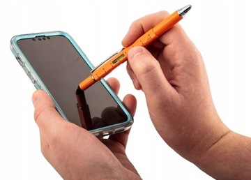 NEO DŁUGOPIS gadżet RYSIK POZIOMNICA ETUI 5w1