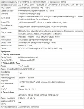 Miernik Sygnału Satelitarnego Satelitarny FREESAT V8 DVB-S2 Podgląd Obrazu