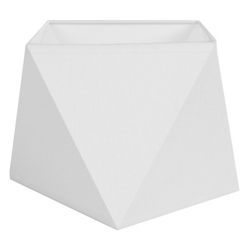 NOWOCZESNY ABAŻUR KLOSZ DO LAMP DIAMENT BIAŁY E27