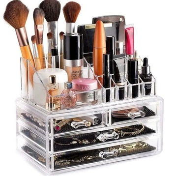 SZKATUŁKA ORGANIZER NA KOSMETYKI BIŻUTERIĘ ZEGARKI