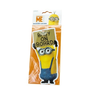 TABLICZKA BABY ON BOARD MINIONKI