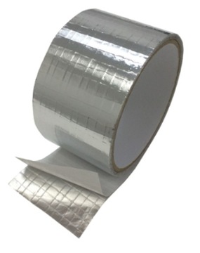 Taśma zbrojona aluminiowa TALE 50mm x 50m 90°C DO RUR SPIRO FLEX MOCNA
