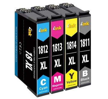 4x TUSZ T1811 DO EPSON XP205 XP215 XP305 XP405 XL