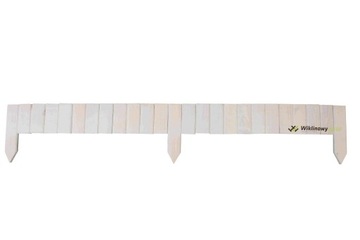 PALISADA DREWNIANA NISKA BIAŁA ROLLBORDER