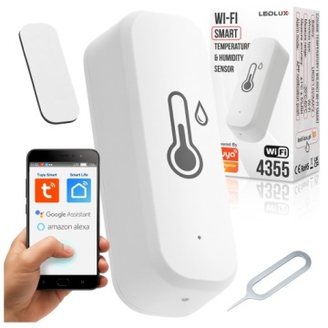 ТЕРМОМЕТР ГИГРОМЕТР ДАТЧИК ТЕМПЕРАТУРЫ И ВЛАЖНОСТИ WIFI SMART ПРИЛОЖЕНИЕ
