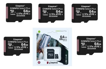 Карта памяти MicroSD Canvas Select Plus емкостью 64 ГБ