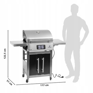 OGRODOWY GRILL ELEKTRYCZNY LANDMANN E-GRILL 3.2kW QUTLET SOLIDNY !