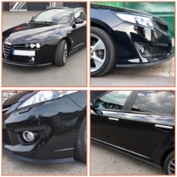 СПОЙЛЕР БАМПЕРА УНИВЕРСАЛЬНЫЙ СПОЙЛЕР ПЕРЕДНИЙ РЕЗИНОВЫЙ 2,5 м + ВИНТЫ