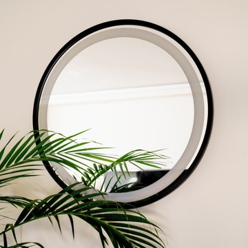 КРУГЛОЕ ЗЕРКАЛО СО СВЕТОДИОДНОЙ ПОДСВЕТКОЙ, ПЕСОЧНАЯ ОБРАБОТКА, 60 СМ