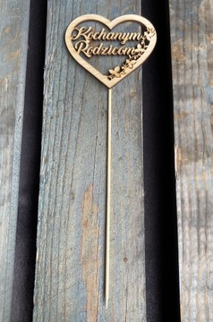 Топпер-лопатка в форме сердечка, 3 шт. ДЛЯ ДОРОГИХ РОДИТЕЛЕЙ