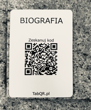 Надгробие с QR-кодом + онлайн-биография
