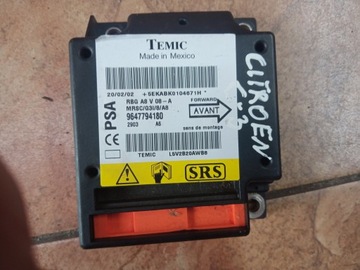 CITROEN C3 MODUŁ SENSOR AIRBAG 9647794180 #