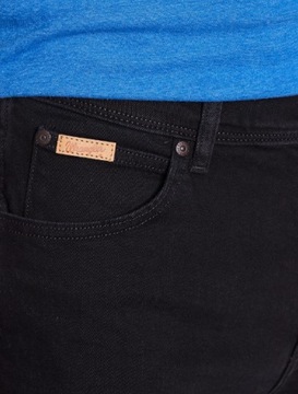 Wrangler Szorty jeansowe SPODENKI Texas W11CBYZ45 Czarny Regular Fit r. 30