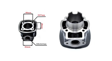 CYLINDER ŻELIWNY Z GŁOWICĄ POWER FORCE APRILIA SR GILERA RUNNER PIAGGIO NRG