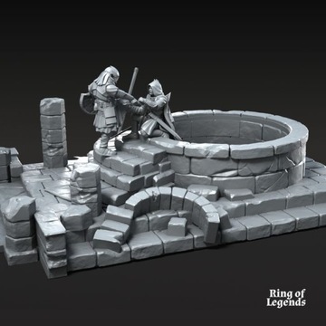 Grey Castle Scenery with Casualties V2 - 3dmonkeypl