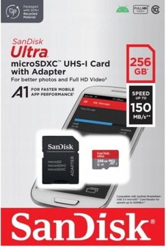 КАРТА SANDISK ULTRA ANDROID MICROSDXC UHS-I 256