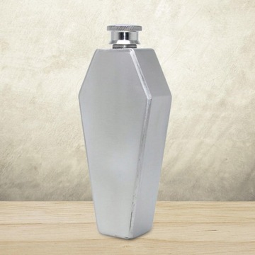 Модная бутылочка, портативный дорожный горшок с флягой, хип-серебро
