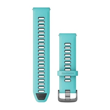 Garmin Paski Quick Release 22mm - Aqua/Black, zapięcie silver, 010-11251-A2