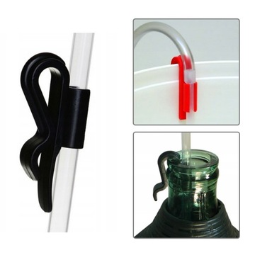 Klips MINI zacisk na rurkę wężyk do średnic 10 mm wiadra uchwyt do wężyka