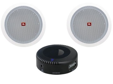 Głośniki sufitowe JBL + Wzmacniacz Dexon JPM 2021