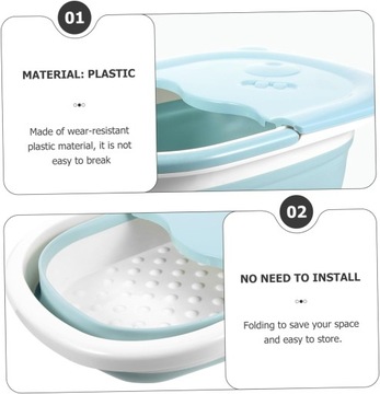 1 шт. Ванна для ног для педикюра Портативная ванна для складной ванны для ног