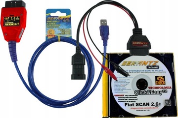 КАБЕЛЬ DO DIAGNOSTYKI POJAZDOW OBD2 FIAT ALFA-ROMEO LANCIA +3 КОНТАКТ 1996-2007