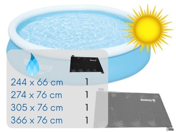 Коврик для подогрева воды для бассейна Bestway с солнечной батареей 1,7 м
