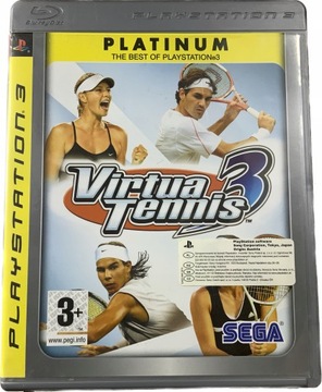 VIRTUA TENNIS 3 płyta ideał- komplet PS3