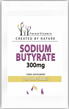 MAŚLAN SODU 300 mg KWAS MASŁOWY 225 mg 75 % FOREST SODIUM MOCNY VEGE JELITA