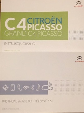 Citroen C4 Picasso Grand instrukcja obsługi Connect Nav Radio 2016-2018 kpl