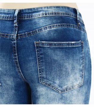 SPODNIE DAMSKIE JEANSY MODNE HIT FIT ROZMIAR XL