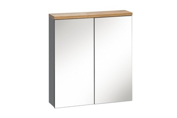 Szafka z lustrem 60 cm Bali szary