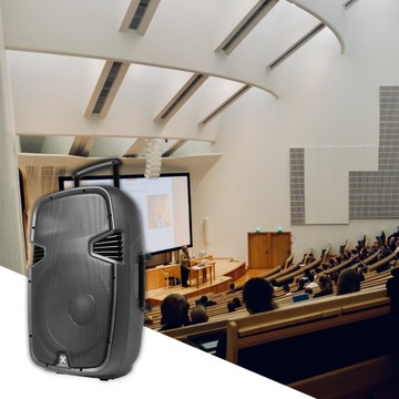 Активный динамик 15 дюймов BT 700 Вт MP3 2 микрофона UHF USB