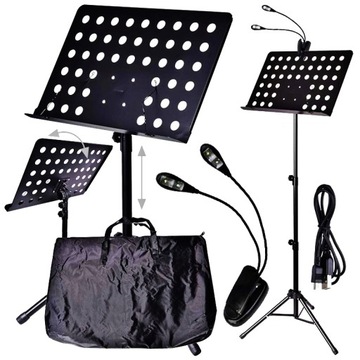 STATYW DO NUT PULPIT NA NUTY LAMPKA LED POKROWIEC STOJAK ZESTAW