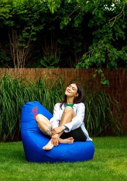 Большой садовый пуф PEAR, водонепроницаемый, 4XL