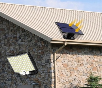 ГАЛОГЕННАЯ СОЛНЕЧНАЯ ЛАМПА DUSK MOTION SENSOR 106 LED ДЛЯ САДА ДЛЯ ГАРАЖА