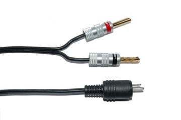 Kabel głośnikowy DIN/2 wtyki banan na 2x2,5mm 4m