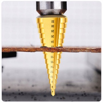 СТУПЕНЧАТОЕ КОНИЧЕСКОЕ СВЕРЛО HSS TYTAN 4–32 мм