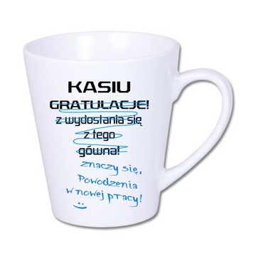 Kubek latte na pożegnanie z pracy + imię