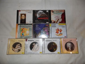 10 płyt CD Klasyka Mozart BACH Wagner Telemann Framz Schubert