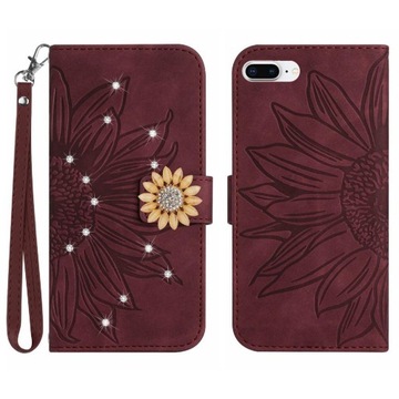 Etui Na Telefon IPhone 7 Plus/8 Plus Posiadacz Karty Karta Kredytowa Flip