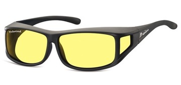ŻÓŁTE Okulary Kierowców HD FIT OVER Jazda w NOCY