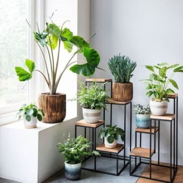 СТОЯЩИЙ СТЕНД ДЛЯ ЦВЕТОВ LOFT ПРОМЫШЛЕННЫЙ СТЕНД БЕЛЫЙ