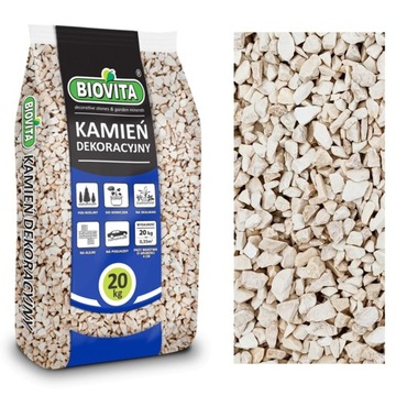 Biovita Grys Beżowy kamień dekoracyjny 8-16mm 20kg