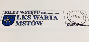 bilet WARTA Mstów (woj. śląskie)